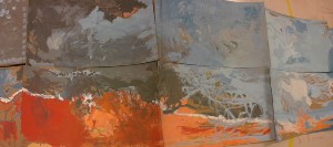 fresque peinte sur carton