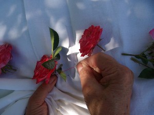 broderie végétale