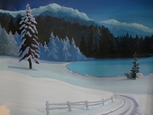Hiver, détail.