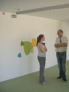 peinture murale_dominante verte, "maison verte"