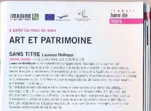 edition, catalogue domained'Ô, lune de mars, installation Laurence Mellinger
