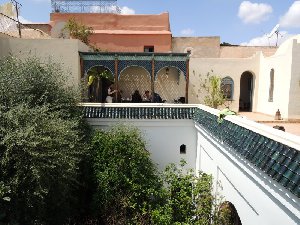 stage dessin aquarelle terrasse du Riad Sahara Nour