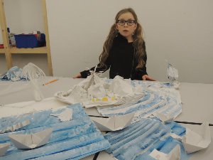 maquette en papier à partir d'une histoire d'eau